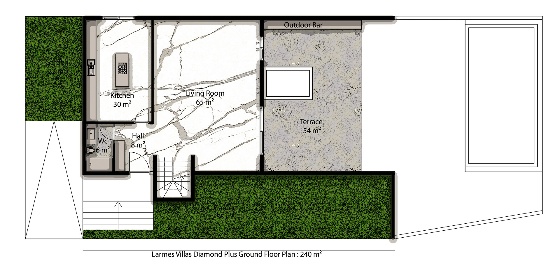 Larmes Villas 7+2 Diamond Plus 02_diamond ground